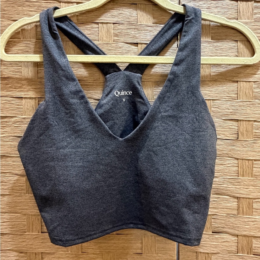 Quince ultra-Soft V-Neck Cropped Tank size Small NWOT - Picture 3 of 5